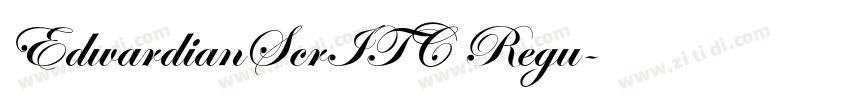 EdwardianScrITC Regu字体转换
